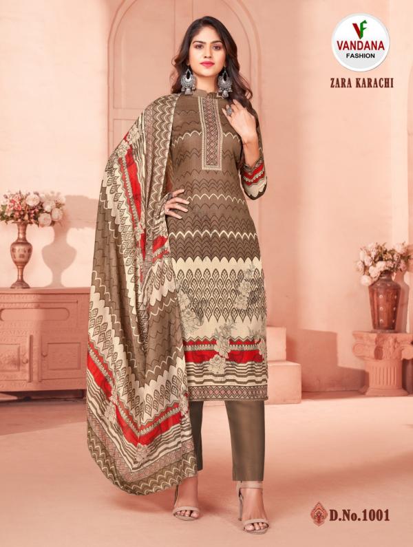 Vanadan Zara Karachi Cotton Designer Dress Material